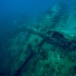 The nearly intact underwater wreck of a B-25 bomber in the waters of Papua New Guinea, documented by Project Recover.