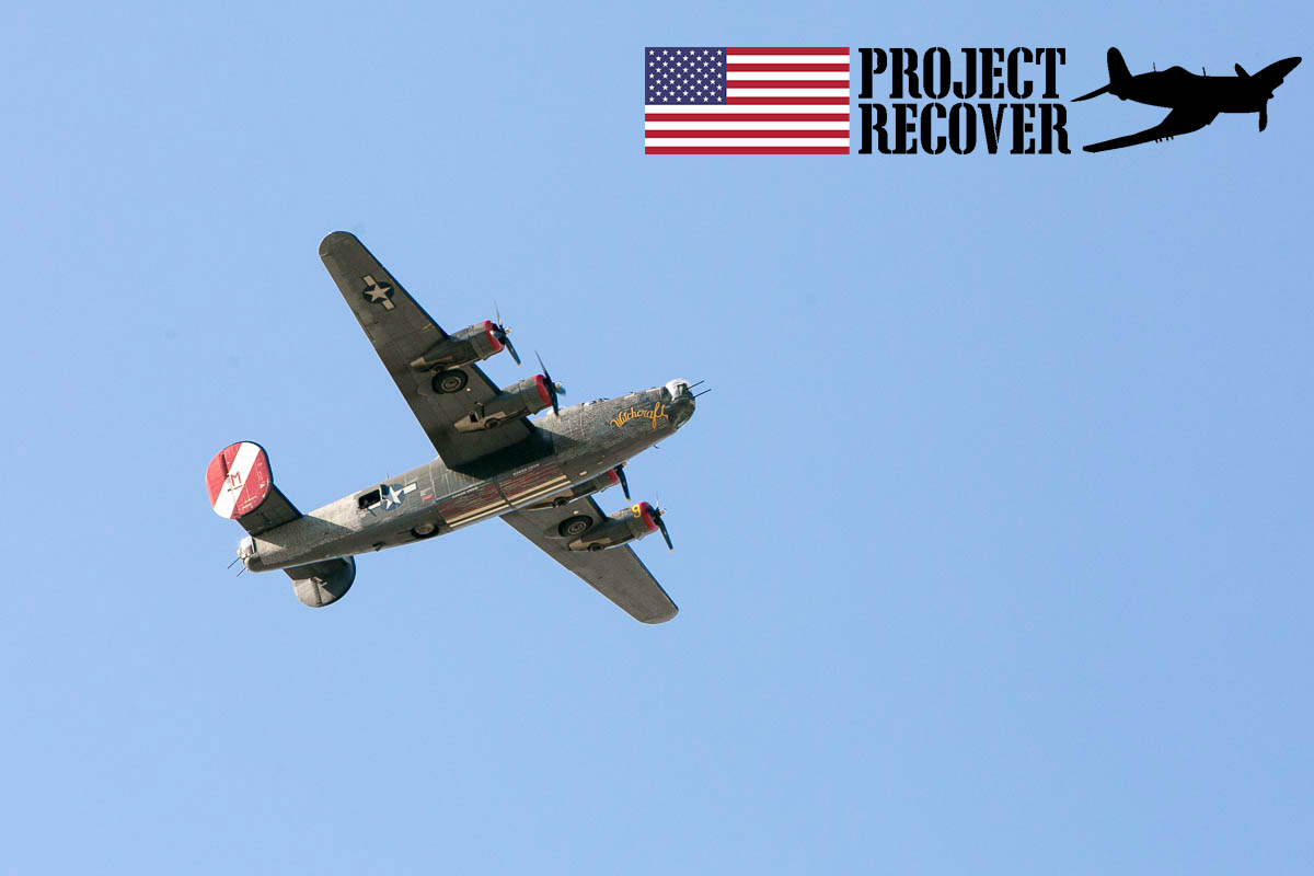 B-24 Flying Over Memorial Day Service For Lt. Thomas Kelly. Photo by Harry Parker Photography