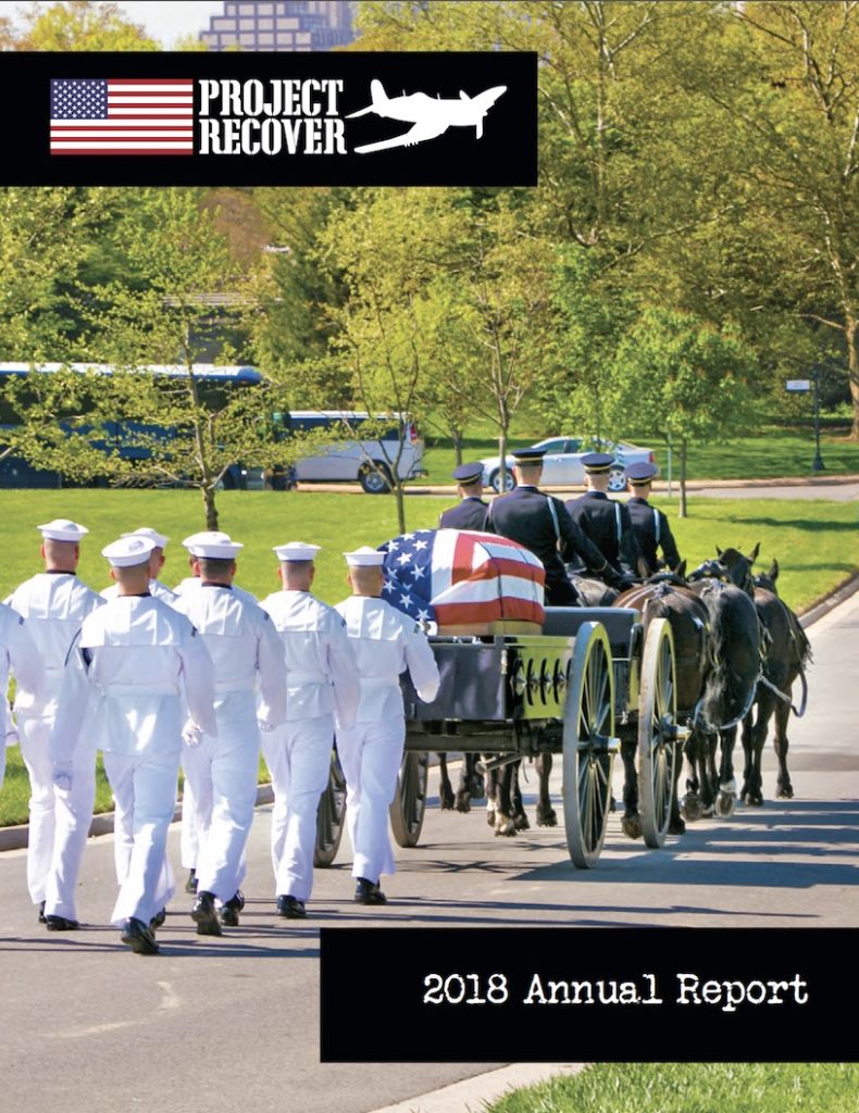 Project Recover's 2018 Annual Report Cover shot