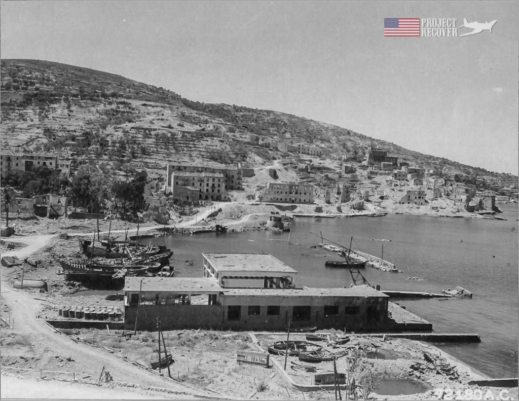 A wide view of Porto Santo Stefano harbor during WWII. Photo courtesy of Centro Studi Don Pietro Fanciulli. - Project Recover is committed to bringing the MIA’s home