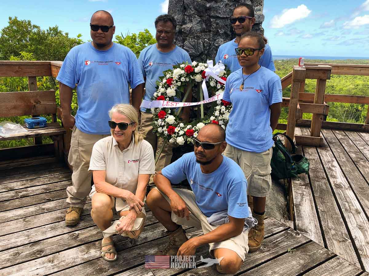 Cleared Ground Demining hosted ceremony recognizing 75th Anniversary of Battle of Peleliu.