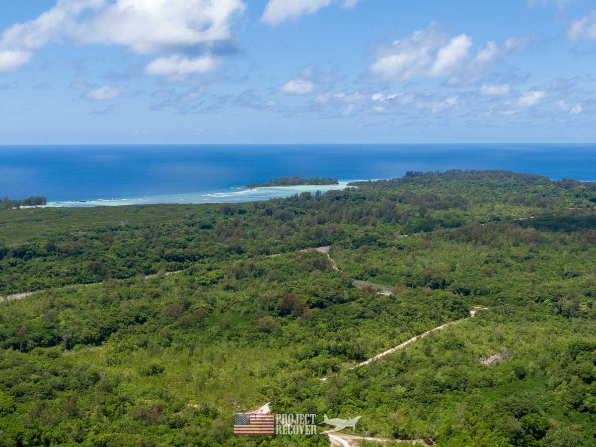 Aerial view of Peleliu Island.