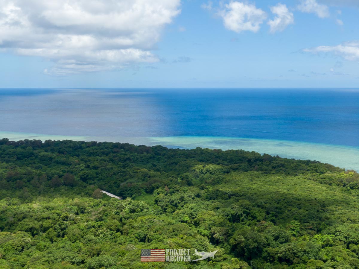Aerial view of Peleliu Island