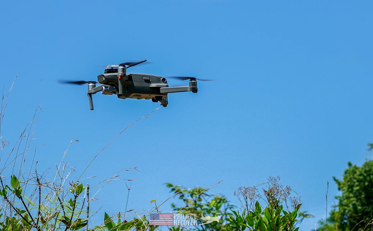 drone over palau jungle