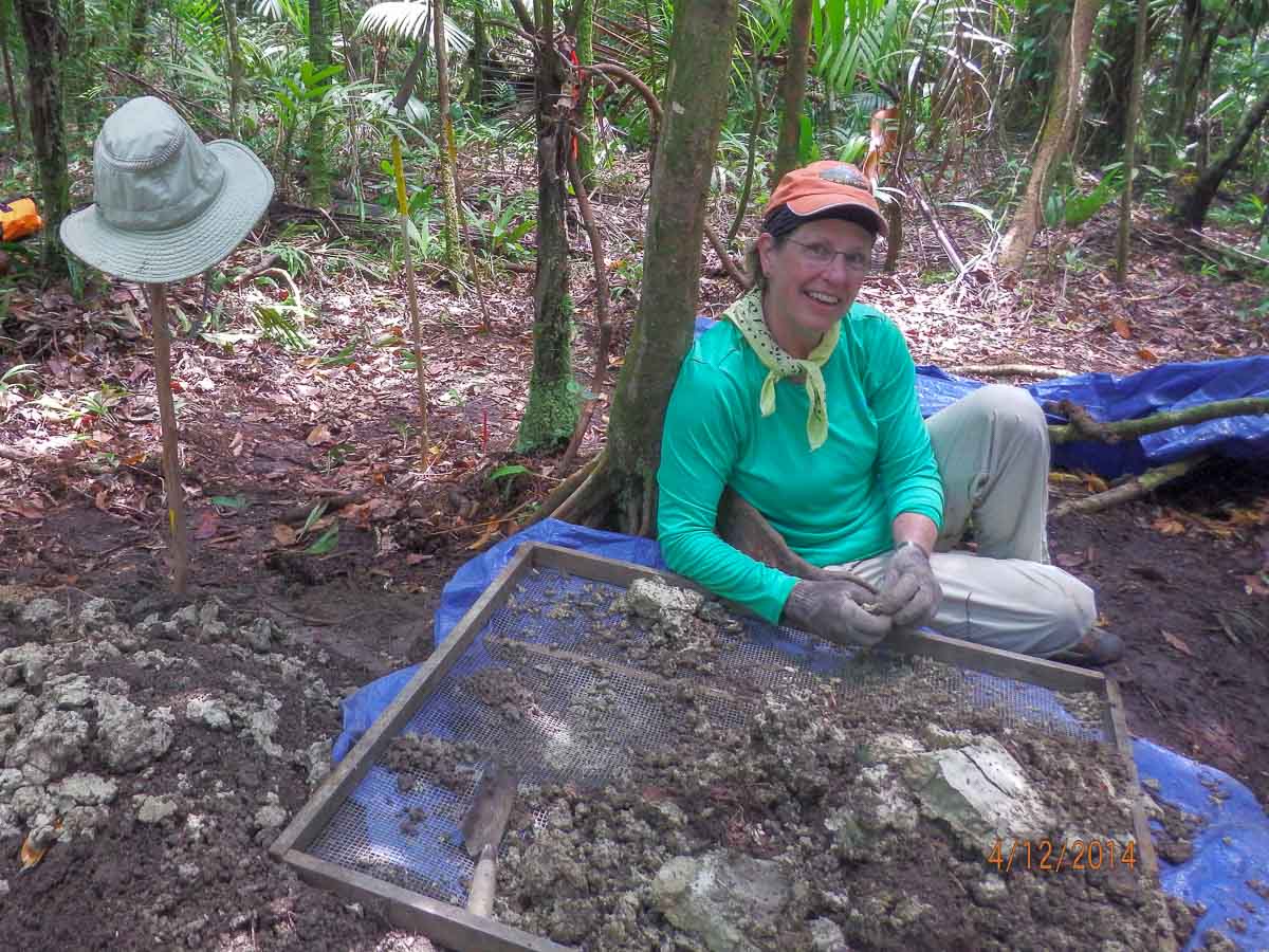 Jo Schumacher excavating Palau
