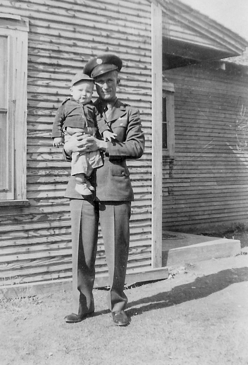 SSgt. Jimmie Doyle with Son
