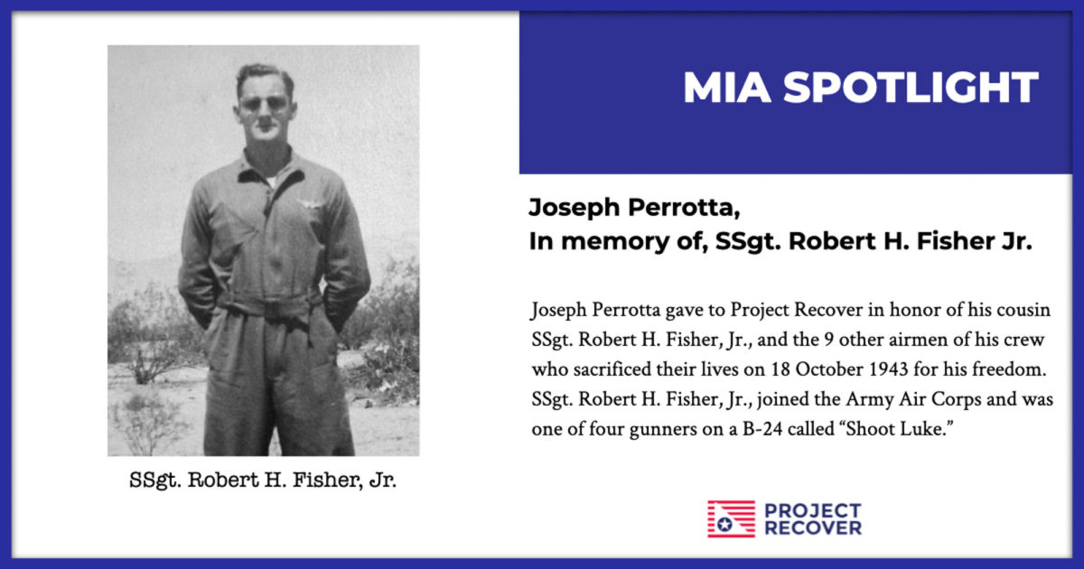 Feature image of WWII SSgt. Rober H. Fisher, Jr.
