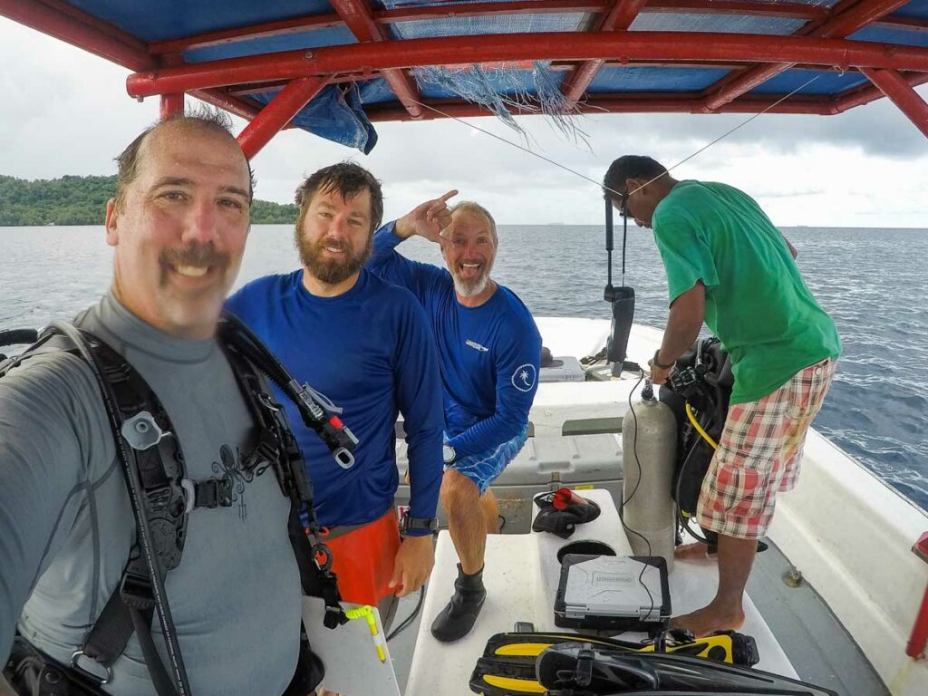 UDel Preparing for Dive in Chuuk FSM