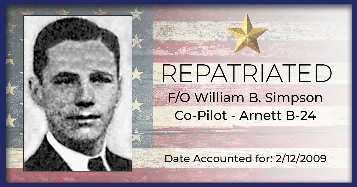 First Officer William B. Simpson Repatriated Feature Image
