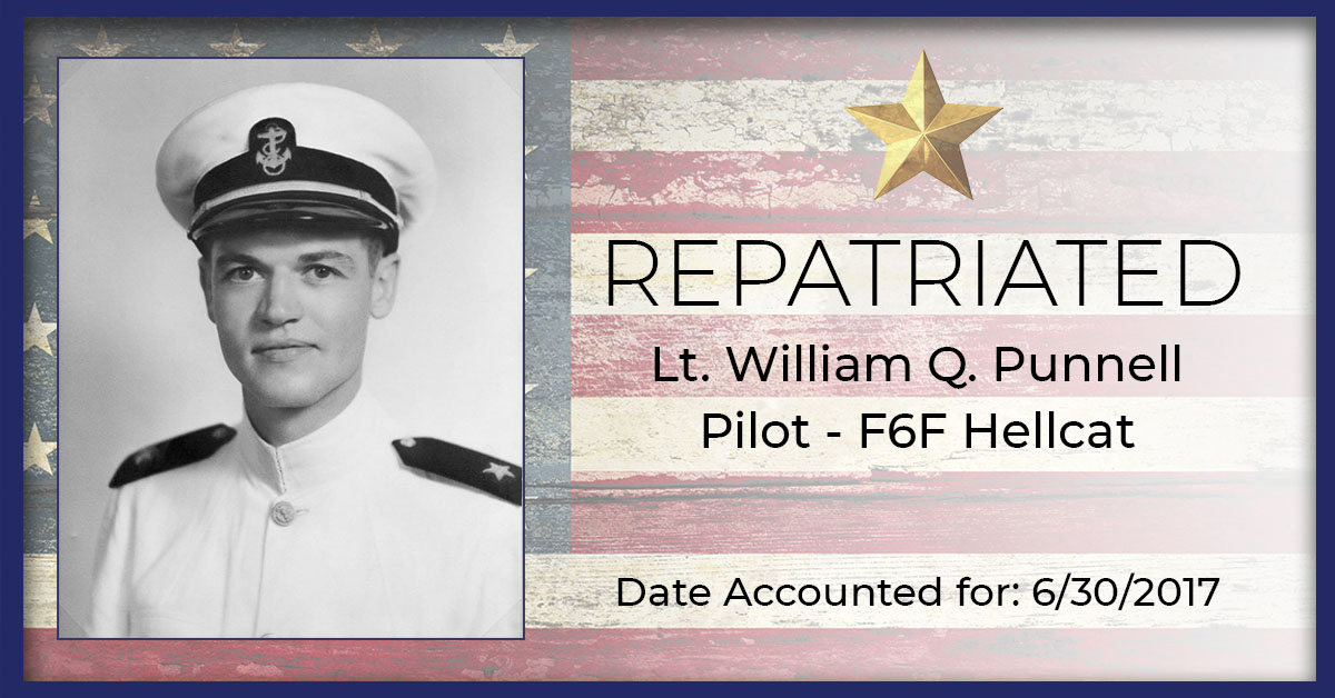 Lt. William Q. Punnell Repatriated Feature Image