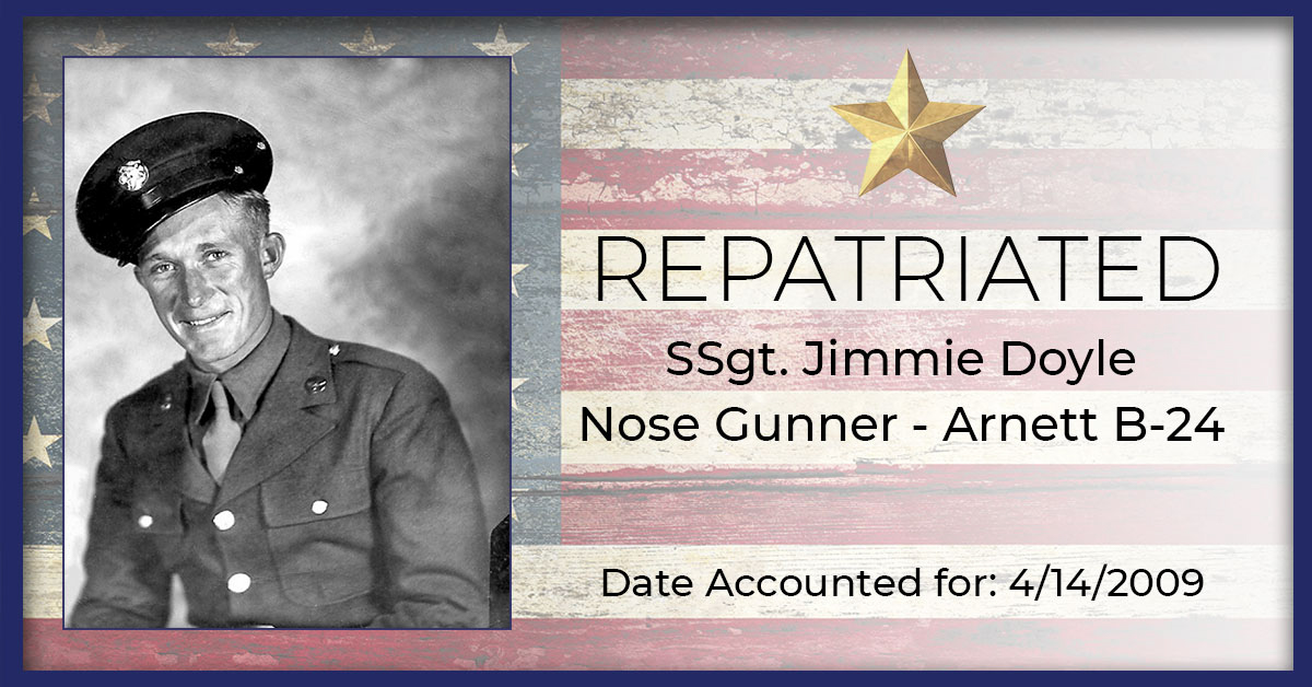 SSgt. Jimmie Doyle Repatriated Feature Image